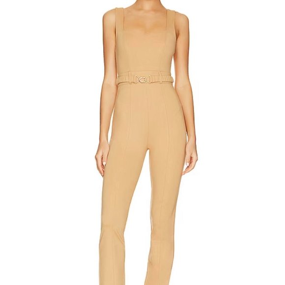 LPA Rhone Belted Catsuit in Cafe  - $130 - Picture 2 of 2